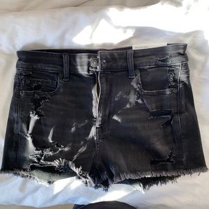 American Eagle Black Denim High Rise Shorts🖤